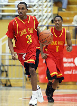 
                    Brandon Jennings, junior point guard from Los Angeles, Calif.
                                            (Oak Hill Academy)
                                        