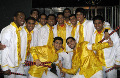 Team members wearing uniforms similar to what they'll wear at the competition, but those shirts will be blue.
(PennDhamaka)