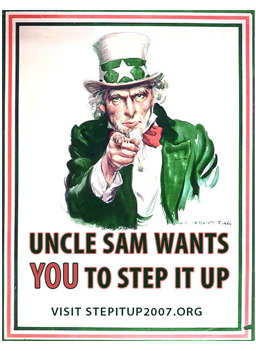 
                    "Uncle Sam Wants You to Step It Up"
                                            (Grist.org)
                                        