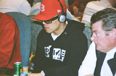 
                    Nam Le leads the pack at the Foxwoods Poker Classic on day one.
                                            (Gideon D'Arcangelo)
                                        