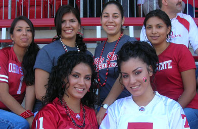 
                    In the top row are Krissy Martinez (left to right), Silvia Mata, Lilian Perez,  and Jill Cruz, and in the bottom row are Janet and Bertha Soto-Rodriquez.
                                            (Silvia Mata)
                                        
