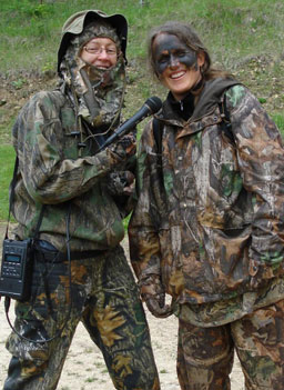 
                    Lyn and Terese ready to hunt for Wisconsin men.
                                            (Sandie Pendleton)
                                        