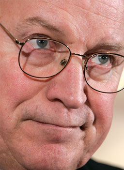 
                    Vice-President Dick Cheney pauses as he addresses the American Legion's annual Washington Conference in 2006. In 2004, Cheney cursed at senator Patrick Leahy.
                                            (Alex Wong / Getty Images)
                                        