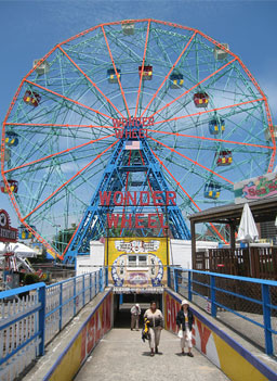 
                    Coney Island's Wonder Wheel in Brooklyn, N.Y., is a national landmark. It can never be torn down.
                                            (Jesse Shapins)
                                        