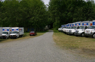 
                    A few of the dozens of trucks that take fireworks across five western states. EFI also loaded a truck onto a barge bound for Dutch Harbor, Ala.
                                            (John Moe)
                                        