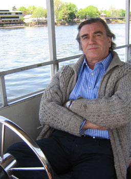 
                    Captain Bob Gerenser plays George Washington for the Crossing of the Delaware reenactment on Christmas. In everyday life, Bob gives historical tours on the Delaware River with his own passenger ferry.
                                            (Hillary Frank)
                                        