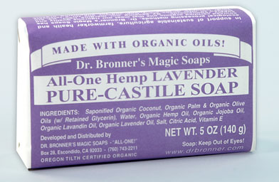 
                    The packaged soap is no different.
                                            (Dr. Bronner's Soap)
                                        