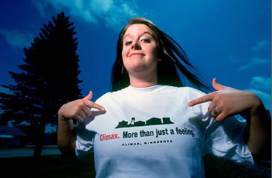 
                    Bethany Jo Grove is a college student in Climax, Minn.
                                            (Reprinted with permission from Reaching Climax: And Other Towns Along the American Highway. Copyright 2006 by Gary Gladstone, Ten Speed Press, Berkeley, CA. Photo credit: Gary Gladstone.)
                                        