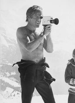 
                    Robert Redford shoots a home movie during the production of "The Downhill Racer," 1969.
                                            (The Margaret Herrick Library)
                                        