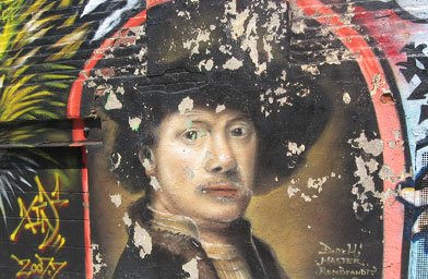 
                    Rembrandt made at Five Pointz.
                                            (Laura Starecheski)
                                        