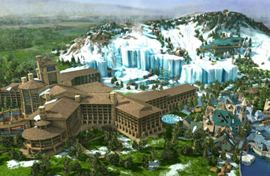 
                    The digital master plan for the Bearfire Resort.
                                            (Damron Design)
                                        