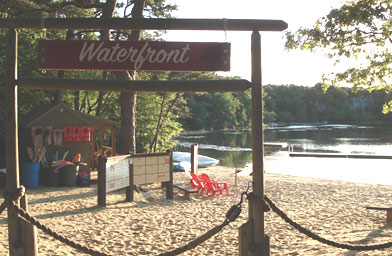 
                    The waterfront at Elisha's Pond.
                                            (Eric Molinsky)
                                        