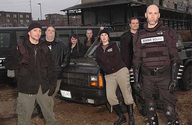 
                    The Zombie Squad, from the left: William Spencer, Chris Cyr, Jennifer Spencer, Mike Malorin, Michelle Hatfield, Kyle Ladd and Gary LaBrot.
                                            (Mike Dressler)
                                        