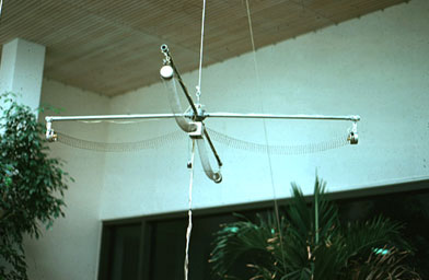 
                    A slinky instrument in "Rainforest IV" at the Fort Worth Art Museum in Ft. Worth, Texas, in 1975.
                                            (John Driscoll)
                                        