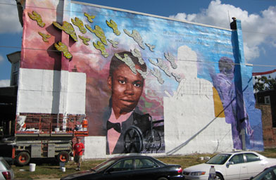 
                    The Forgiveness Project mural is a creation of the Philadelphia Mural Arts Program.
                                            (Eric Okdeh)
                                        