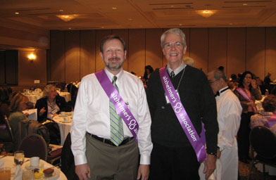 
                    L-R: Richard Bozanich and Jay Smith of Los Angeles met at an Alzheimer's support group. They have spent the last 15 months planning a conference about early stage Alzheimer's.
                                            (Courtesy of Richard Bozanich)
                                        
