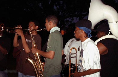 
                    The Next Generation Brass Band, made up of high school and college student musicians, carries on a New Orleans tradition many feared would be lost after Katrina.
                                            (Eve Troeh)
                                        