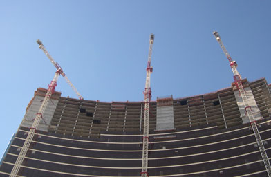 
                    Cranes: A typical view in Las Vegas.
                                            (Krissy Clark)
                                        