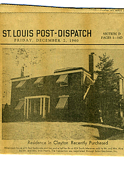 
                    The article about the Moog house, as it appeared in the "St. Louis Post-Dispatch" on Dec. 2, 1960.
                                            (Tom Weber, KWMU)
                                        