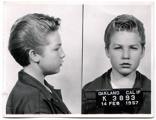 
                    This 12-year-old was arrested in 1957 for stealing a car in Oakland, Calif.
                                            (Courtesy Steidl & Partners)
                                        