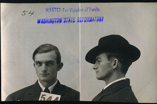 
                    Paul Sidney was a carpenter in Monroe, Wash. He was arrested at age 20 in 1913 for grand larceny.
                                            (Courtesy Steidl & Parners Publishing)
                                        