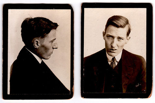 
                    This man was arrested in Michigan for pick-pocketing in 1915.
                                            (Courtesy Steidl & Partners Publishing)
                                        