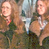 Kim Hershberger, left, and sister Gay in 1977