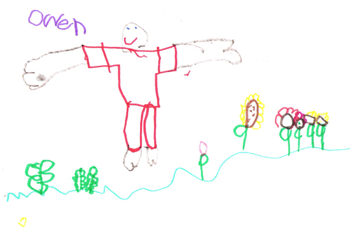 
                    Owen's picture appears to welcome spring with open arms.
                                            (Courtesy Grandville Christian School)
                                        