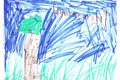 
                    Hunter's spring is a blue, blue sky and a big tree.
                                            (Courtesy Grandville Christian School)
                                        