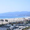 View from Santa Monica to Malibu hills