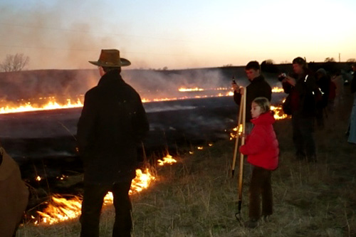 
                    The de Montille family admires their work.
                                            (Sylvia Gross)
                                        