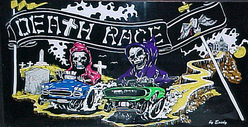 
                    Graphics for the arcade game Death Race
                                            (Exidy)
                                        