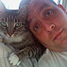 Peter Shankman and his cat Karma