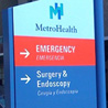 Outside MetroHealth's emergency room