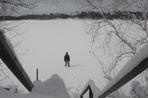 
                    Long Lake in winter.
                                            (Courtesy Sara Breeze)
                                        