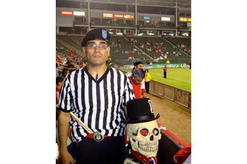
                    Richard Escutia, one of the founding members of the Union Ultras.
                                            (Charlie Schroeder)
                                        
