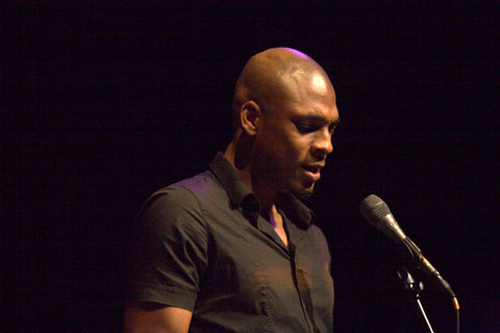 
                    During the 2008 City of Asylum Pittsburgh jazz and poetry concert, Terrance Hayes performed some of his poems, including "Pittsburgh" and "Root."
                                            (Renee Rosensteel)
                                        