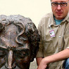 Saulius Paukstys  with the Frank Zappa bust